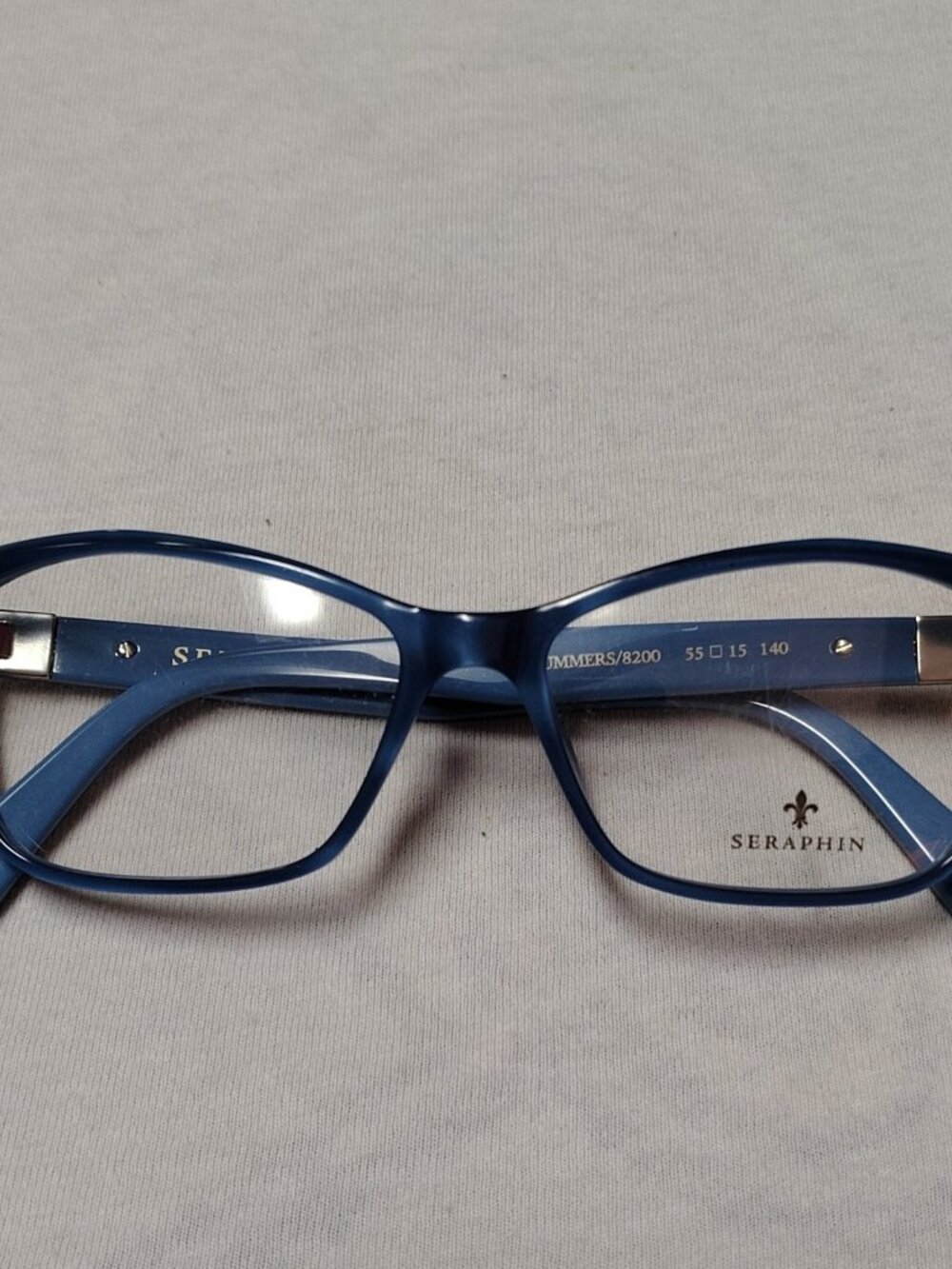 SERAPHIN Summers 8200 Blue Eyeglasses Frame Japan 55-15-140 New